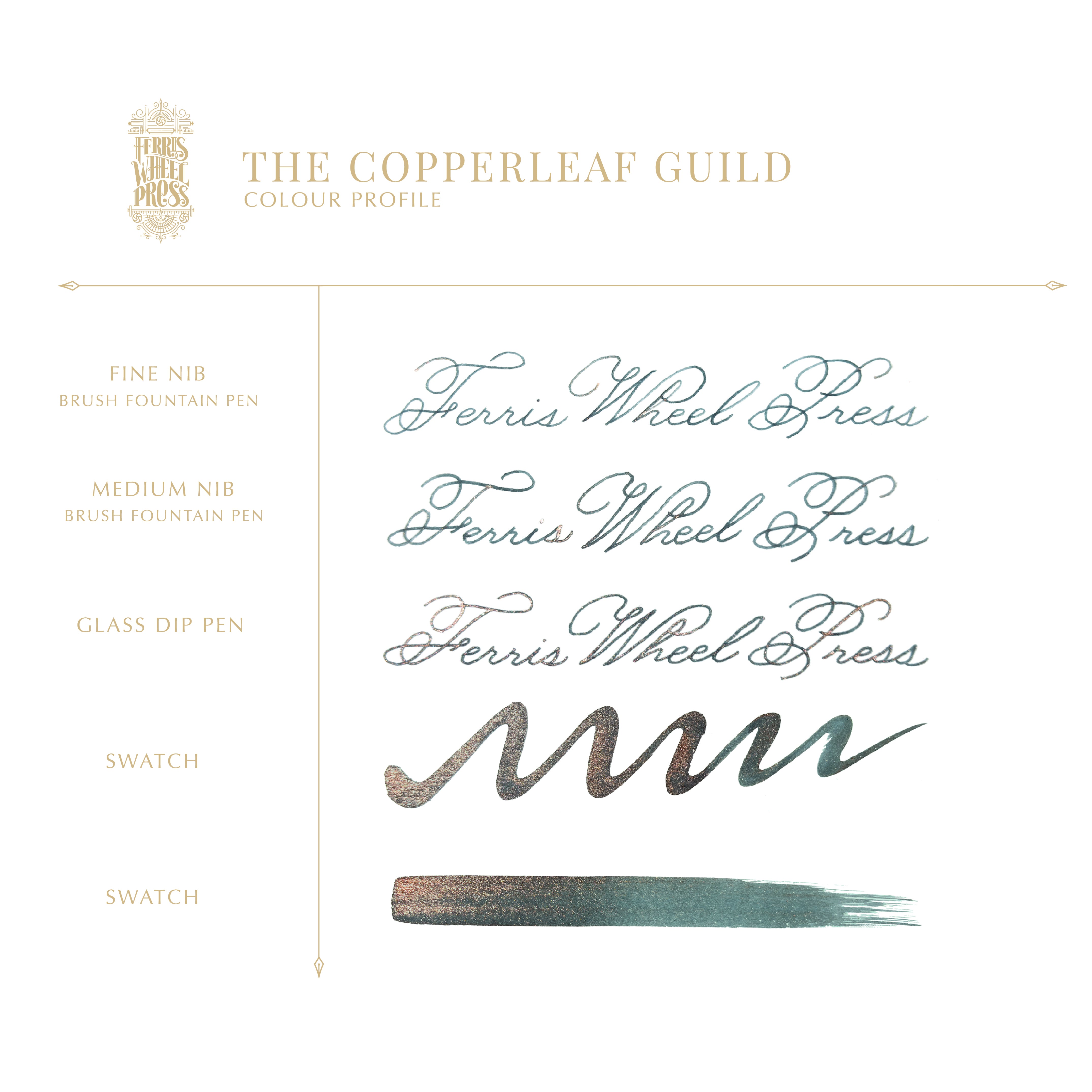 FerriTales | The Book of Knights Series | The Copperleaf Guild 85ml Ink - Ferris Wheel Press EU