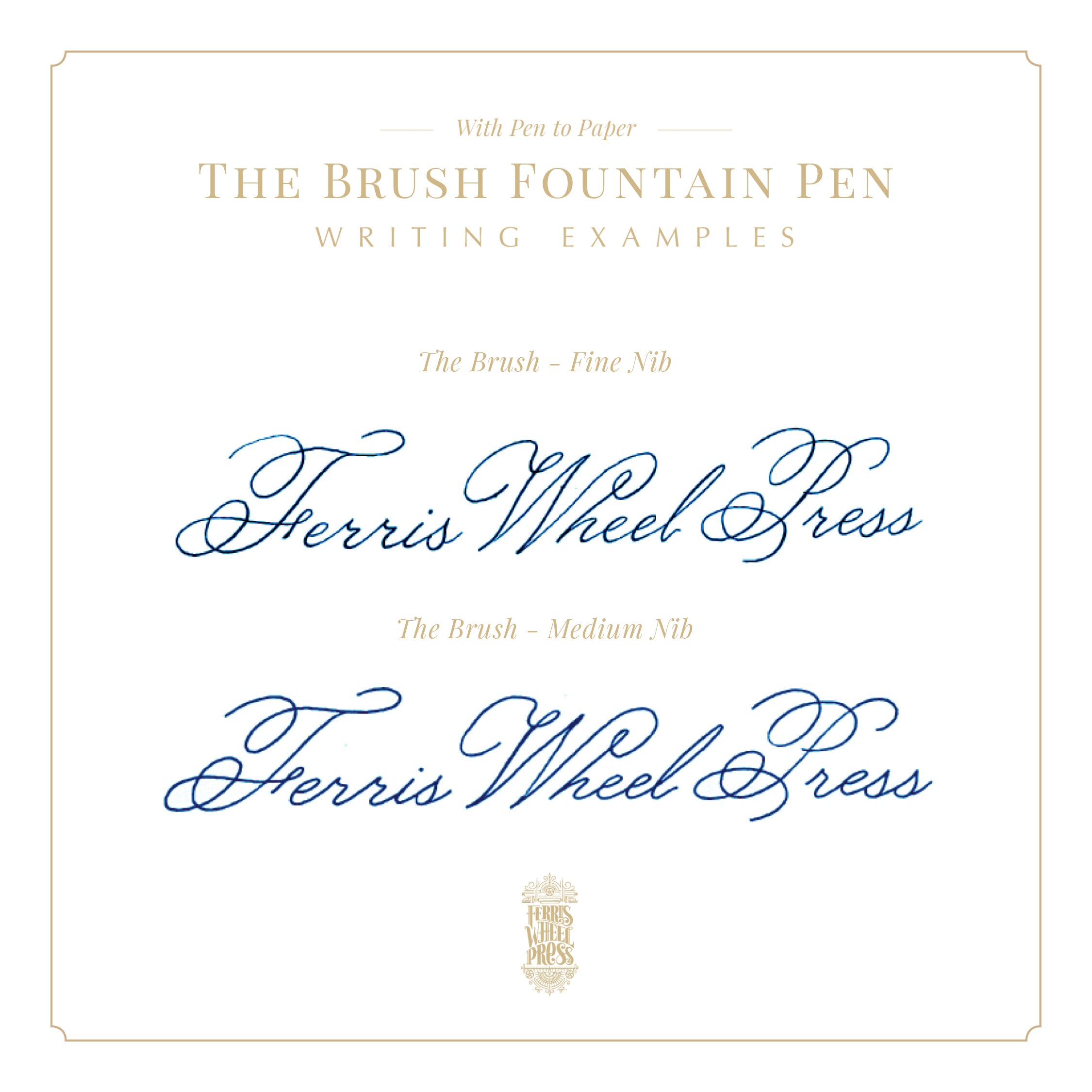 The Brush Fountain Pen - Crème Glacée White