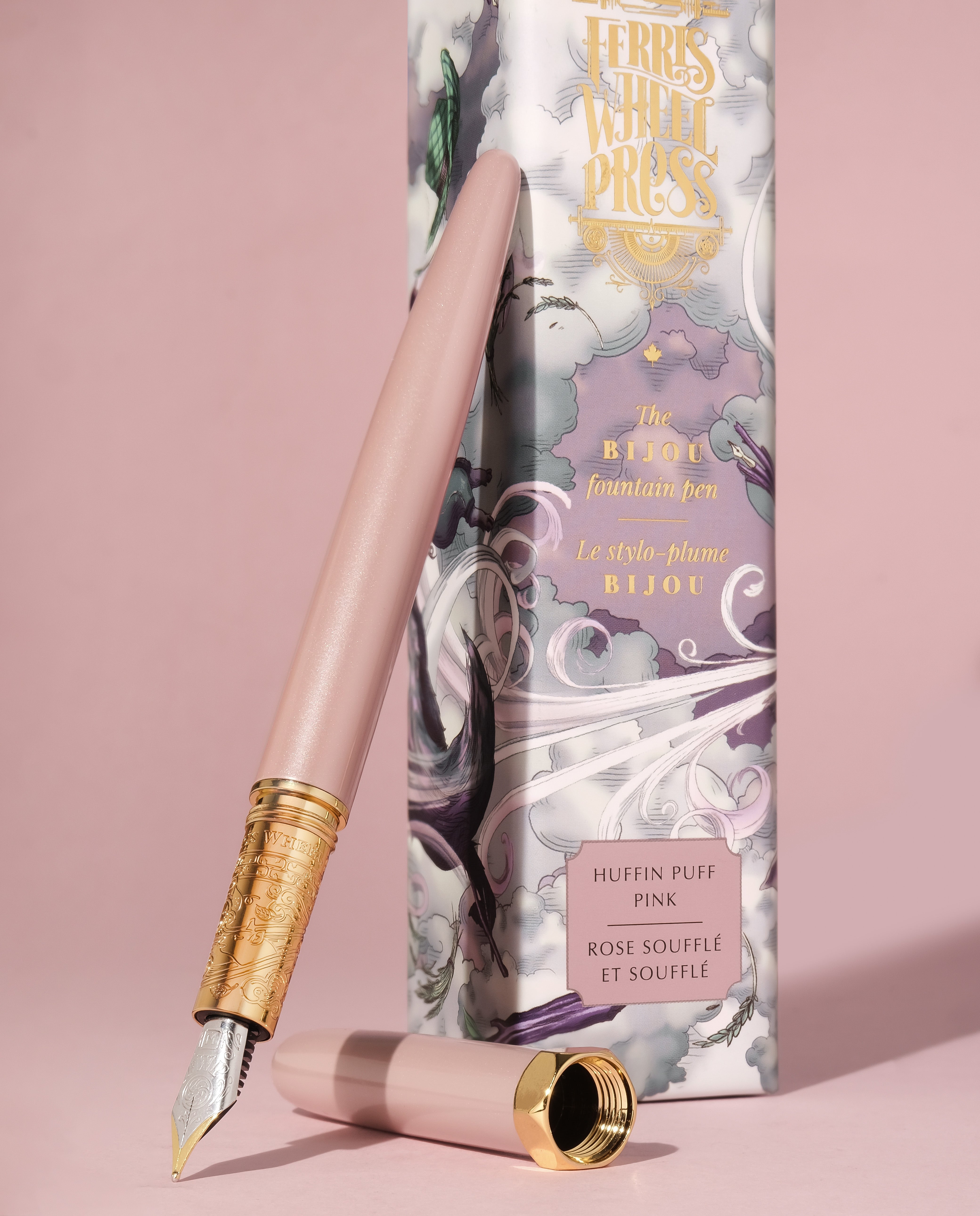 The Bijou Fountain Pen - Huffin Puff Pink