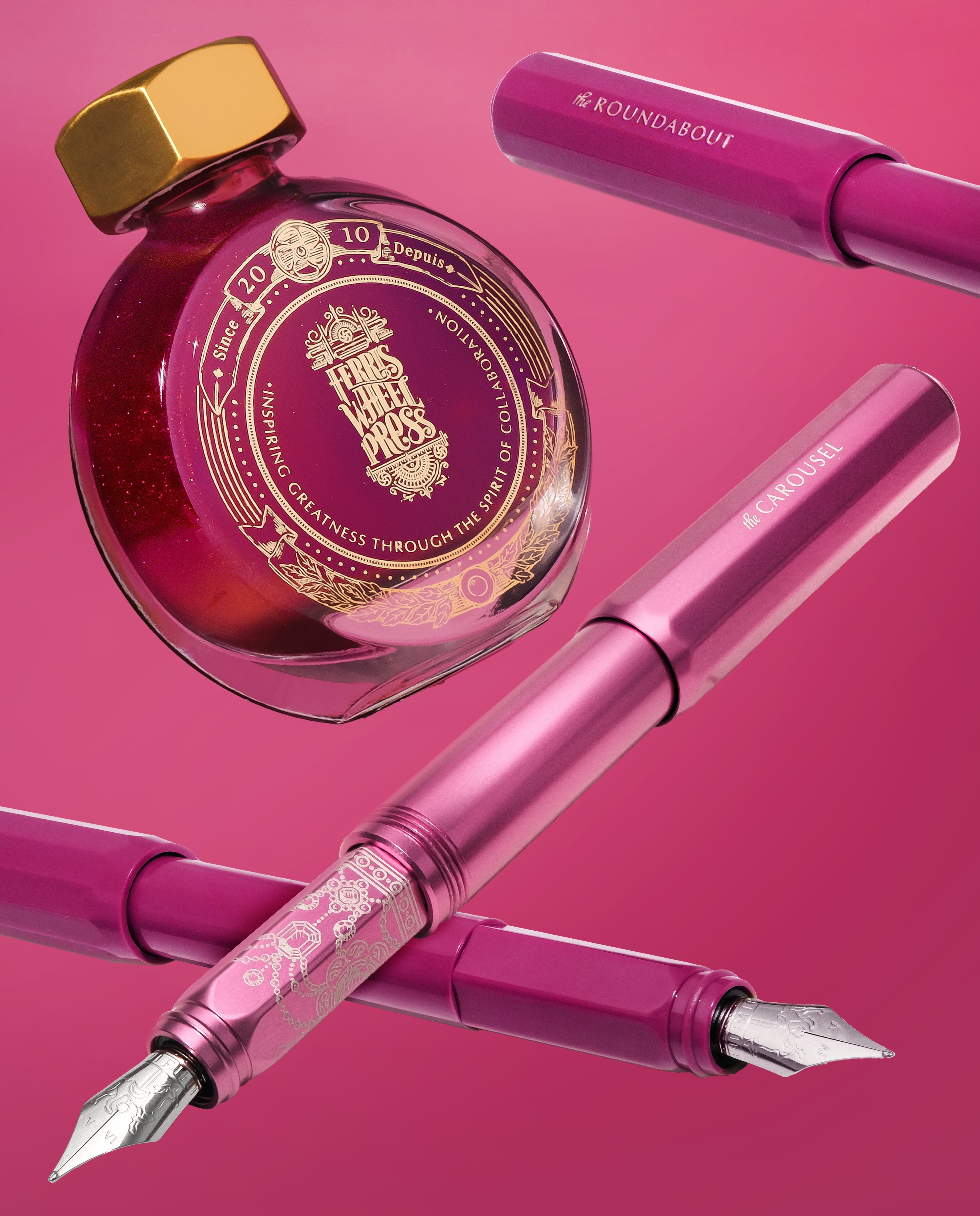 Honorary Edition | Aluminum Carousel Fountain Pen - Little Miss Jubilee