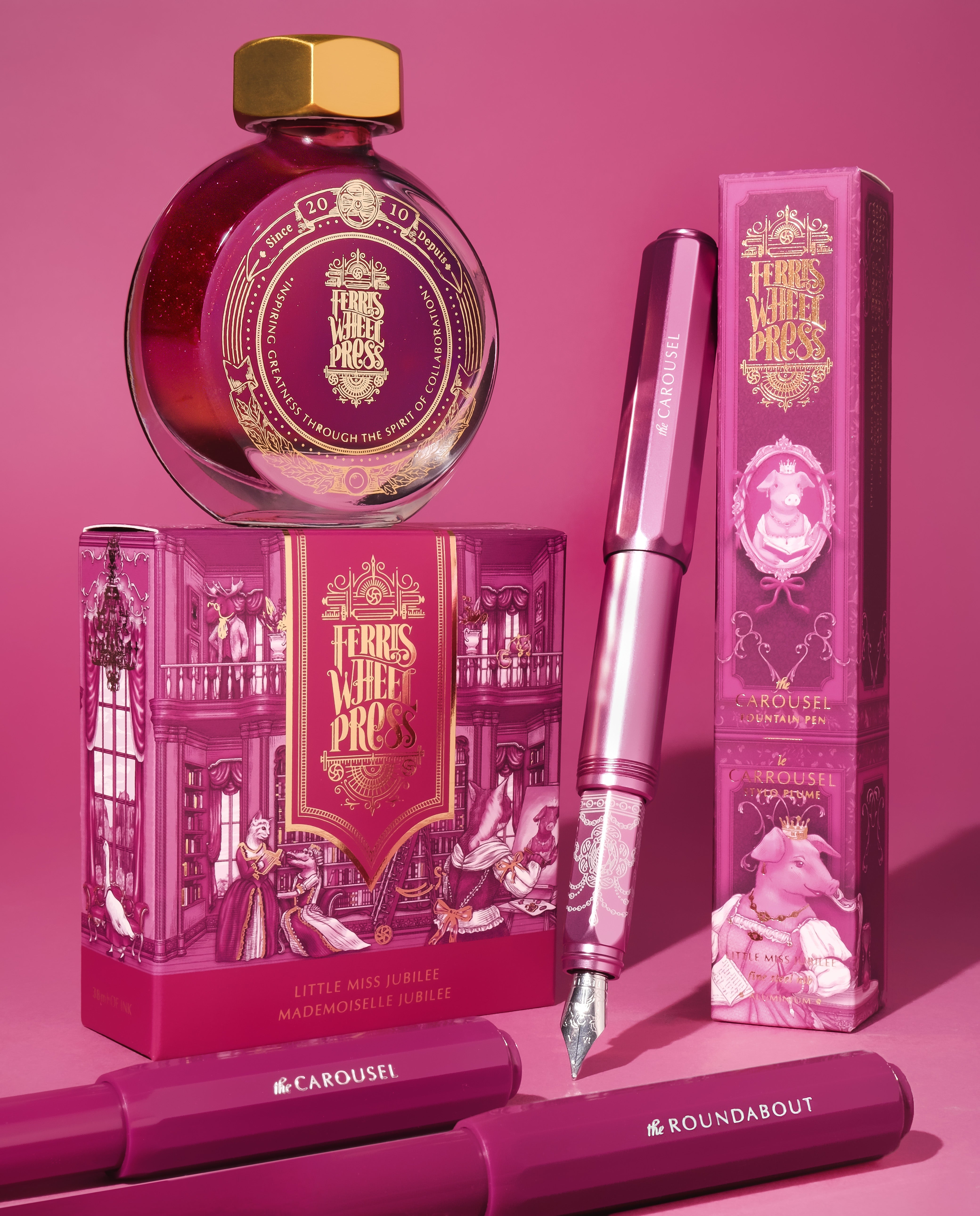 Honorary Edition | Aluminum Carousel Fountain Pen - Little Miss Jubilee