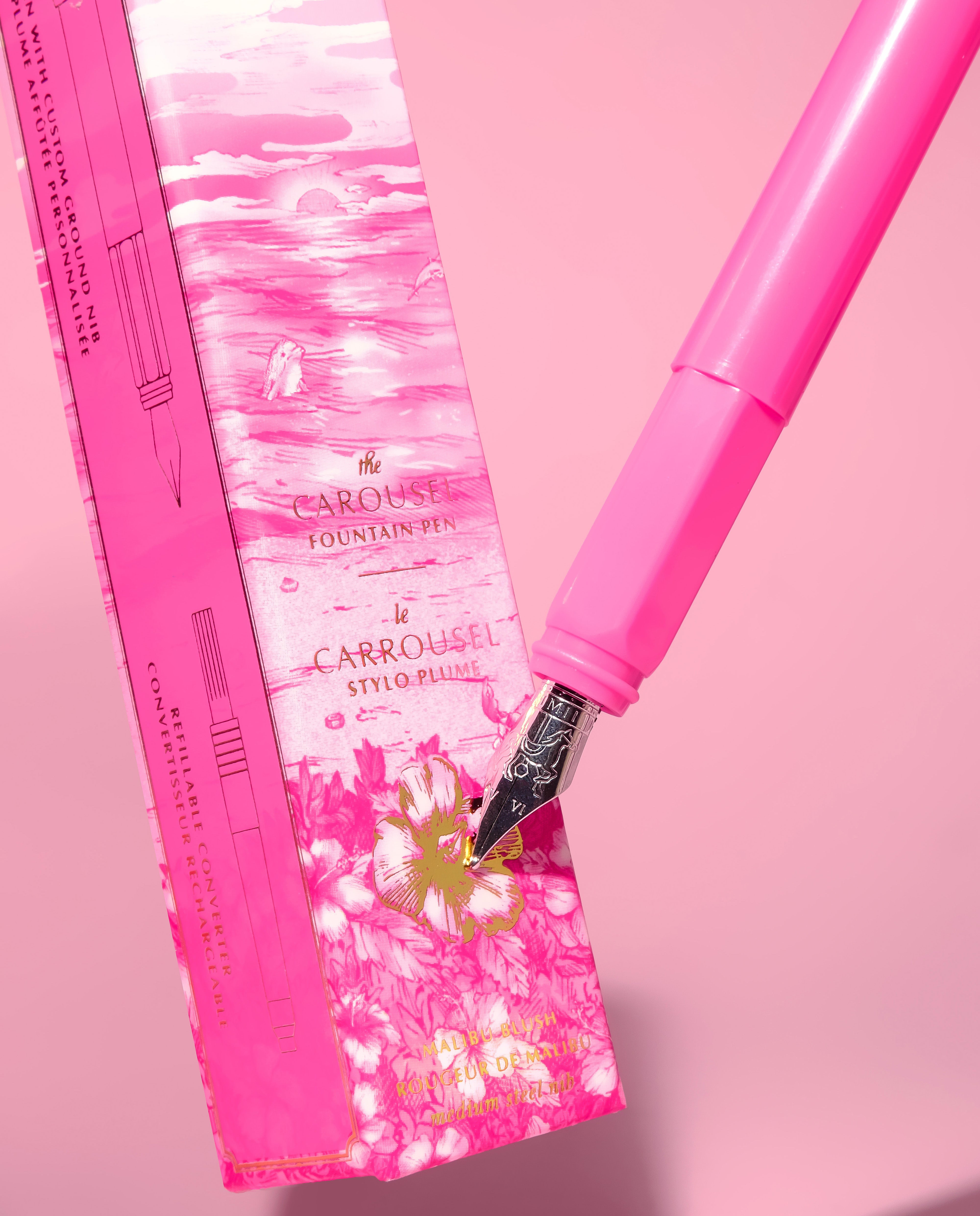 Limited Edition - The Carousel Fountain Pen - Malibu Blush