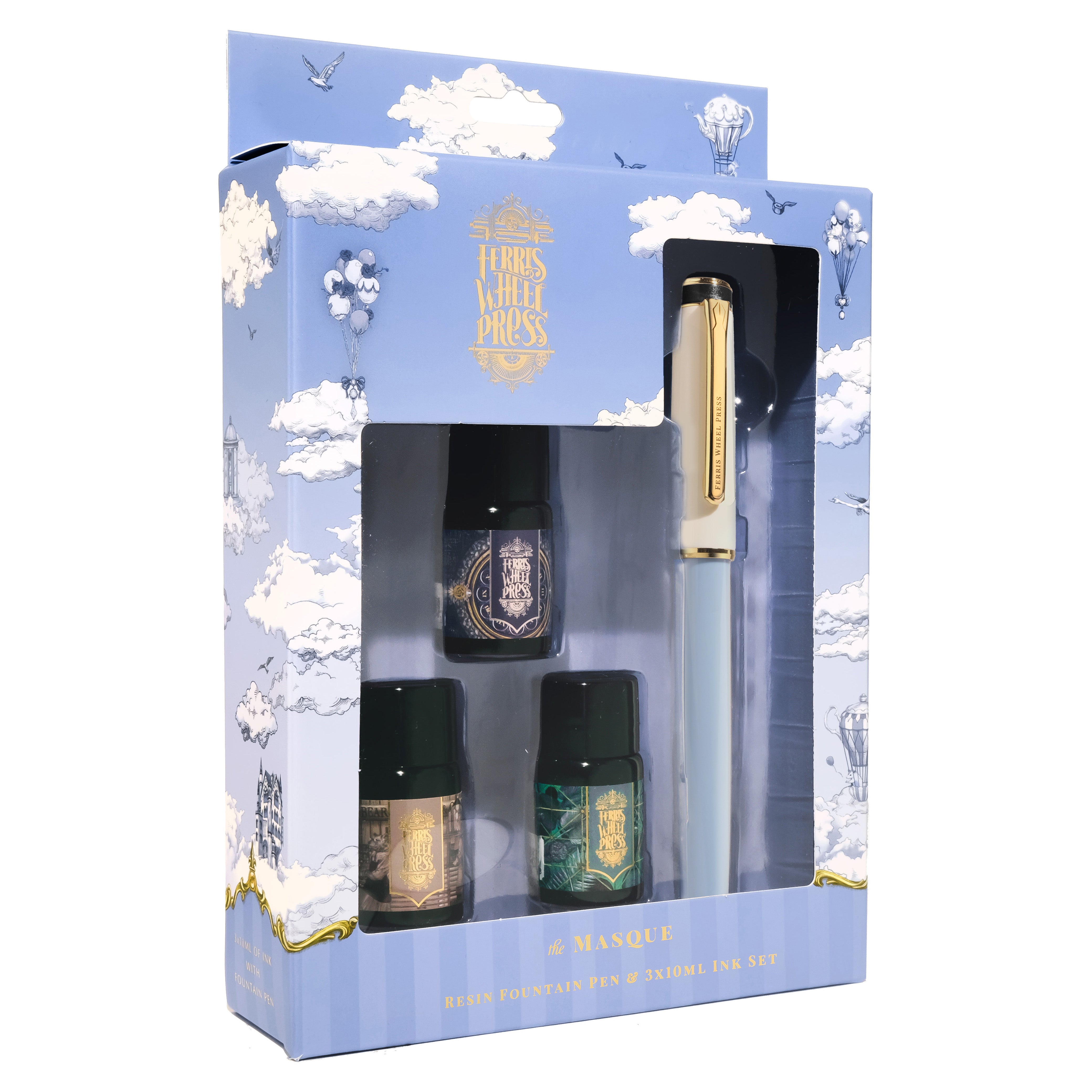 The Masque Pen & Ink Set - Blue