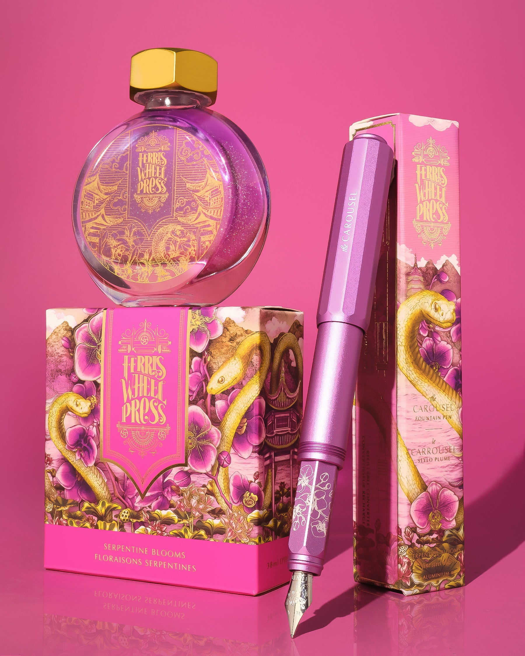 Curious Collaborations | Year of the Snake Special Edition with Fête Chinoise- Serpentine Blooms Ink