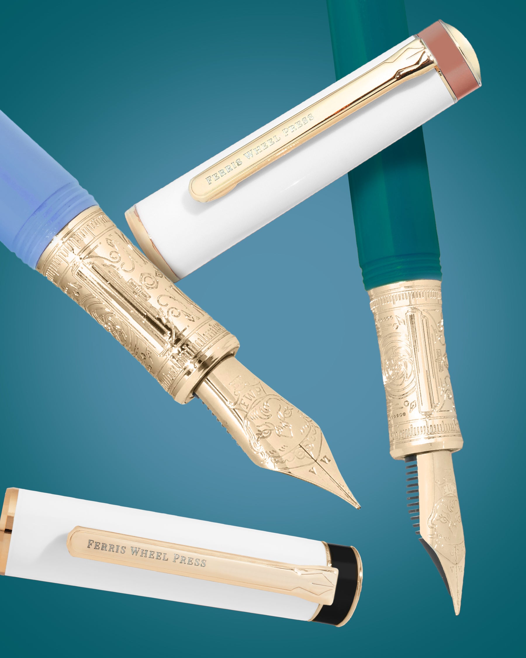 The Masque Pen & Ink Set - Blue
