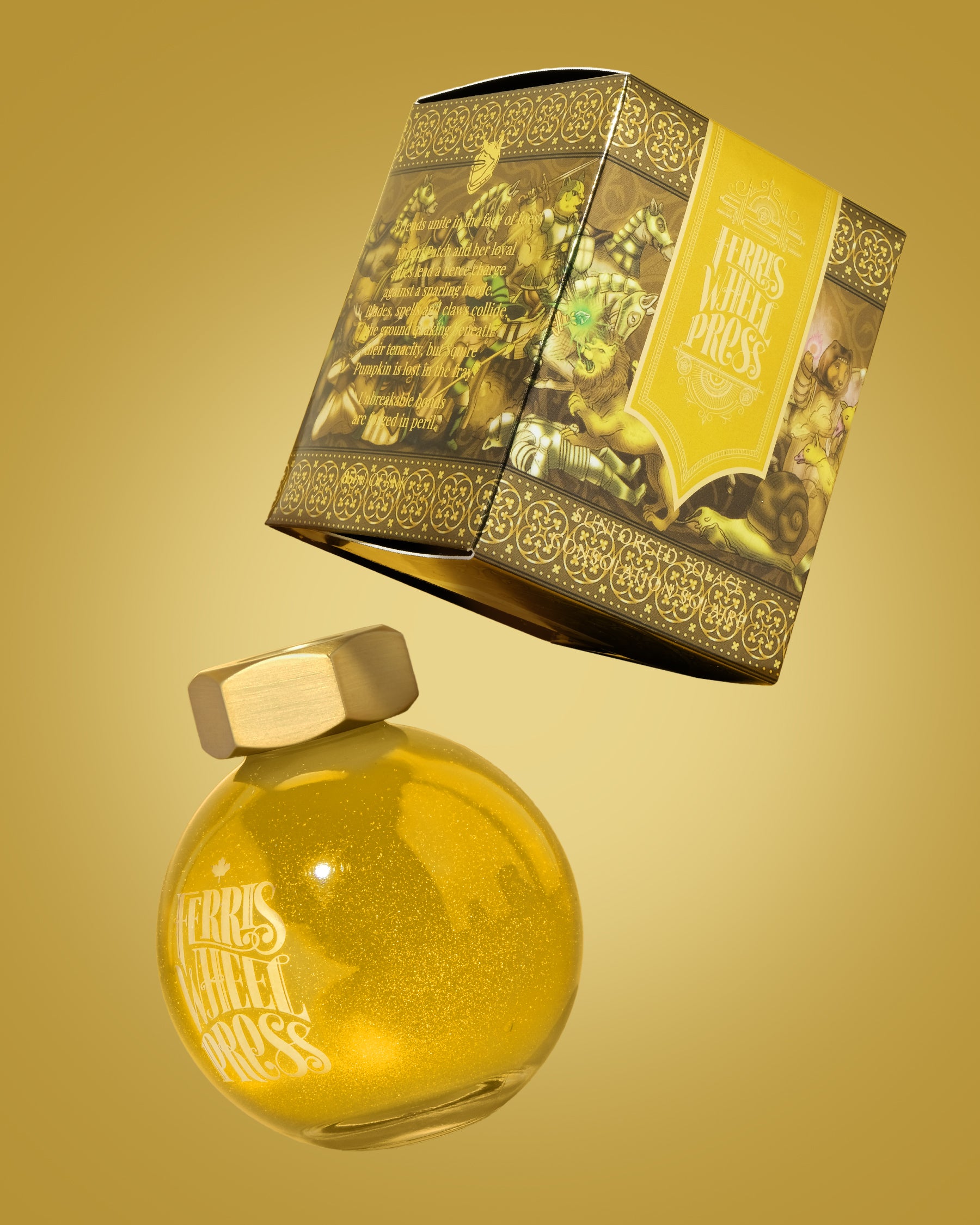 FerriTales | The Book of Knights Series | Sunforged Solace 85ml Ink - Ferris Wheel Press EU